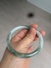 Load image into Gallery viewer, 59.5mm Certified Type A 100% Natural green round cut Jadeite Jade bangle AH67-4997 卖了