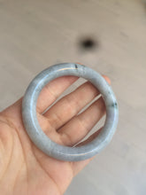 Load image into Gallery viewer, 54.8mm certified 100% Natural green/purple/gray Jadeite + albite Jade bangle AM34-1536