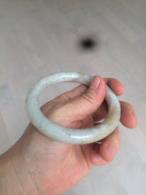 Load image into Gallery viewer, 57.3mm 100% Natural beige brown round cut nephrite Jade bangle HT57