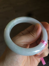 Load image into Gallery viewer, 55mm Certified Type A 100% Natural green/white/yellow Jadeite Jade bangle AD35-9287