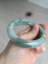 Load image into Gallery viewer, 57.9mm Certified Type A 100% Natural sunny green/dark green/black Jadeite Jade bangle AJ41-0082
