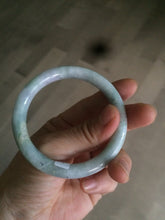 Load image into Gallery viewer, 53.8mm Certified type A 100% Natural green/purple round cut Jadeite Jade bangle U89-0527
