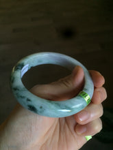 Load image into Gallery viewer, 57.7mm certified type A 100% Natural green/white/purple Jadeite Jade bangle AC44-6203
