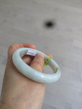 Load image into Gallery viewer, 56mm certified type A 100% Natural light green/white/brown Jadeite Jade bangle R89-0275