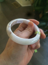 Load image into Gallery viewer, 56mm certificated Type A 100% Natural white/red/brown Jadeite Jade bangle AE24-5700