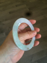 Load image into Gallery viewer, 55.5mm Certified Type A 100% Natural sunny green/purple/red (福禄寿) thin Jadeite Jade bangle U67-1443