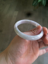 Load image into Gallery viewer, 53.7mm Certified Type A 100% Natural green/purple Jadeite Jade bangle AT25-1371