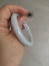 Load image into Gallery viewer, 54.9mm certified type A 100% Natural white green jadeite jade bangle AQ9-4205