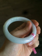 Load image into Gallery viewer, 55mm Certified Type A 100% Natural green/white/yellow Jadeite Jade bangle AD35-9287