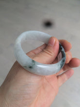 Load image into Gallery viewer, 51.5mm certified type A 100% Natural light green white oval Jadeite Jade bangle AR55-2853