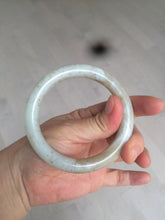 Load image into Gallery viewer, 57.3mm 100% Natural beige brown round cut nephrite Jade bangle HT57