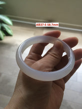 Load image into Gallery viewer, 100% natural icy clear agate bangle group AB37