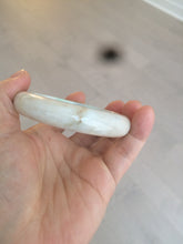 Load image into Gallery viewer, 54.4mm certified type A 100% Natural sunny green/white/brown jadeite jade bangle AT19-3318