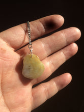 Load image into Gallery viewer, 100% Natural type A yellow happy buddha jadeite Jade pendant necklace AM19