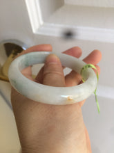 Load image into Gallery viewer, 57.5mm Certified Type A 100% Natural white/green/yellow Jadeite Jade bangle E54-0272