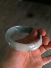 Load image into Gallery viewer, 51.5mm certified 100% natural Type A green/yellow oval jadeite jade bangle S30-1037
