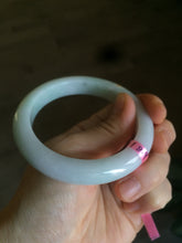 Load image into Gallery viewer, 55mm Certified Type A 100% Natural green/white/yellow Jadeite Jade bangle AD35-9287