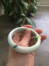Load image into Gallery viewer, 58.3mm Certified 100% natural Type A green/purple jadeite jade bangle AJ23-6197