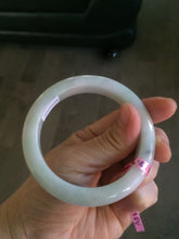Load image into Gallery viewer, 55mm Certified Type A 100% Natural green/white/yellow Jadeite Jade bangle AD35-9287