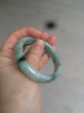 Load image into Gallery viewer, 52.8mm Certified Type A 100% Natural sunny green/purple/gray/black Jadeite Jade bangle C18-9769