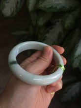 Load image into Gallery viewer, 58.3mm Certified 100% natural Type A green/purple jadeite jade bangle AJ23-6197