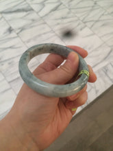 Load image into Gallery viewer, 56.5mm certificated Type A 100% Natural white/green/blue Jadeite Jade bangle Q86-1602