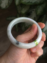 Load image into Gallery viewer, 58.3mm Certified 100% natural Type A green/purple jadeite jade bangle AJ23-6197