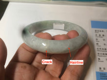 Load image into Gallery viewer, 56.7mm certified 100% natural type A light green/orange jadeite jade bangle C48-9781