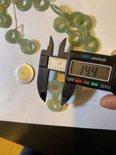 Load image into Gallery viewer, 100% Natural watery safe and sound mom and daughter buckle dangling jadeite Jade earring AS2