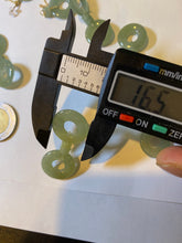 Load image into Gallery viewer, 100% Natural watery safe and sound mom and daughter buckle dangling jadeite Jade earring AS2