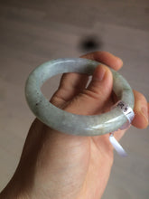 Load image into Gallery viewer, 50.5mm Certified type A 100% Natural light green/purple Jadeite Jade bangle D51-3534