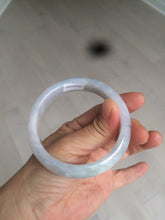 Load image into Gallery viewer, 56.2 mm certified Type A 100% Natural light green/yellow/purple Jadeite Jade bangle AD89-0367