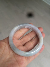 Load image into Gallery viewer, 56.2 mm certified Type A 100% Natural light green/yellow/purple Jadeite Jade bangle AD89-0367