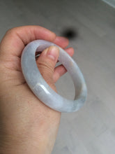 Load image into Gallery viewer, 56.2 mm certified Type A 100% Natural light green/yellow/purple Jadeite Jade bangle AD89-0367