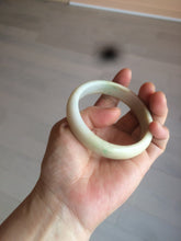 Load image into Gallery viewer, 58.3mm Type A 100% Natural sunny green/yellow Jadeite bangle AF75