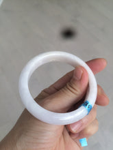 Load image into Gallery viewer, 53.4mm 100% natural certified yellow/white/light purple jadeite jade bangle AS38-5122