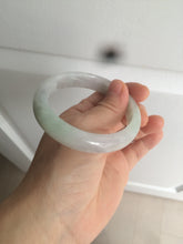 Load image into Gallery viewer, 55.5mm Certified Type A 100% Natural icy watery light purple/white/green oval Jadeite Jade bangle AM55-6862