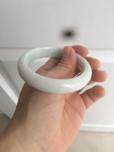 Load image into Gallery viewer, 53.8mm certified 100% natural Type A fresh light green/purple/white jadeite jade bangle AB72-9458