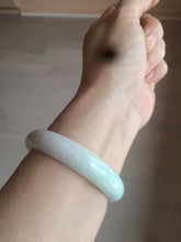 Load image into Gallery viewer, 53.8mm certified 100% natural Type A fresh light green/purple/white jadeite jade bangle AB72-9458