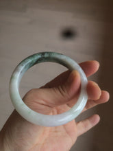 Load image into Gallery viewer, 54.5mm certified Type A 100% Natural green/purple/yellow (FU LU Shou)  jadeite jade bangle AB71-9798