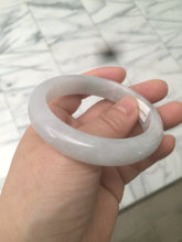 Load image into Gallery viewer, 53.4mm 100% natural certified light green/white/light purple jadeite jade bangle A72-0984