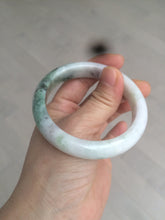 Load image into Gallery viewer, 54.5mm certified Type A 100% Natural green/purple/yellow (FU LU Shou)  jadeite jade bangle AB71-9798