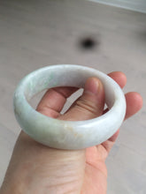 Load image into Gallery viewer, 53.9mm Certified Type A 100% Natural white/purple/green/yellow chubby Jadeite Jade bangle Z91-5685