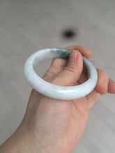 Load image into Gallery viewer, 54.5mm certified Type A 100% Natural green/purple/yellow (FU LU Shou)  jadeite jade bangle AB71-9798
