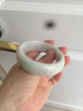 Load image into Gallery viewer, 53.9mm Certified Type A 100% Natural white/purple/green/yellow chubby Jadeite Jade bangle Z91-5685