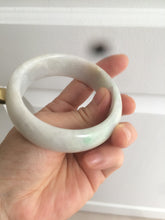 Load image into Gallery viewer, 53.9mm Certified Type A 100% Natural white/purple/green/yellow chubby Jadeite Jade bangle Z91-5685
