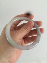 Load image into Gallery viewer, 57.3mm certified Type A 100% Natural black/white/purple (乌鸡翡翠) round cut Jadeite Jade bangle AK17-2610