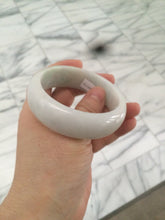 Load image into Gallery viewer, 53.9mm Certified Type A 100% Natural white/purple/green/yellow chubby Jadeite Jade bangle Z91-5685