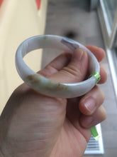 Load image into Gallery viewer, 52.6mm certified Type A 100% Natural white/pink/green/yellow thin Jadeite Jade bangle AB5-9116