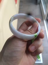 Load image into Gallery viewer, 52.6mm certified Type A 100% Natural white/pink/green/yellow thin Jadeite Jade bangle AB5-9116